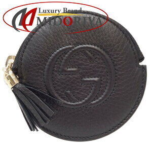 Gucci Soho Coin Wallet Case Black Leather